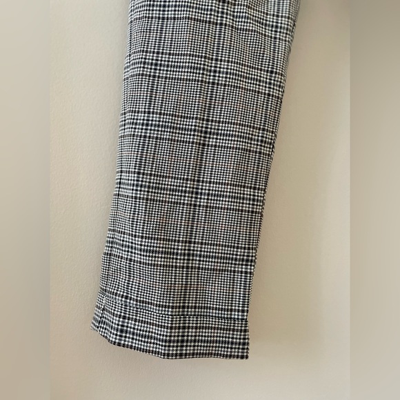 H&M Women’s Slim Fit Ankle Length Plaid Trouser Jogger Pants - Picture 5 of 9